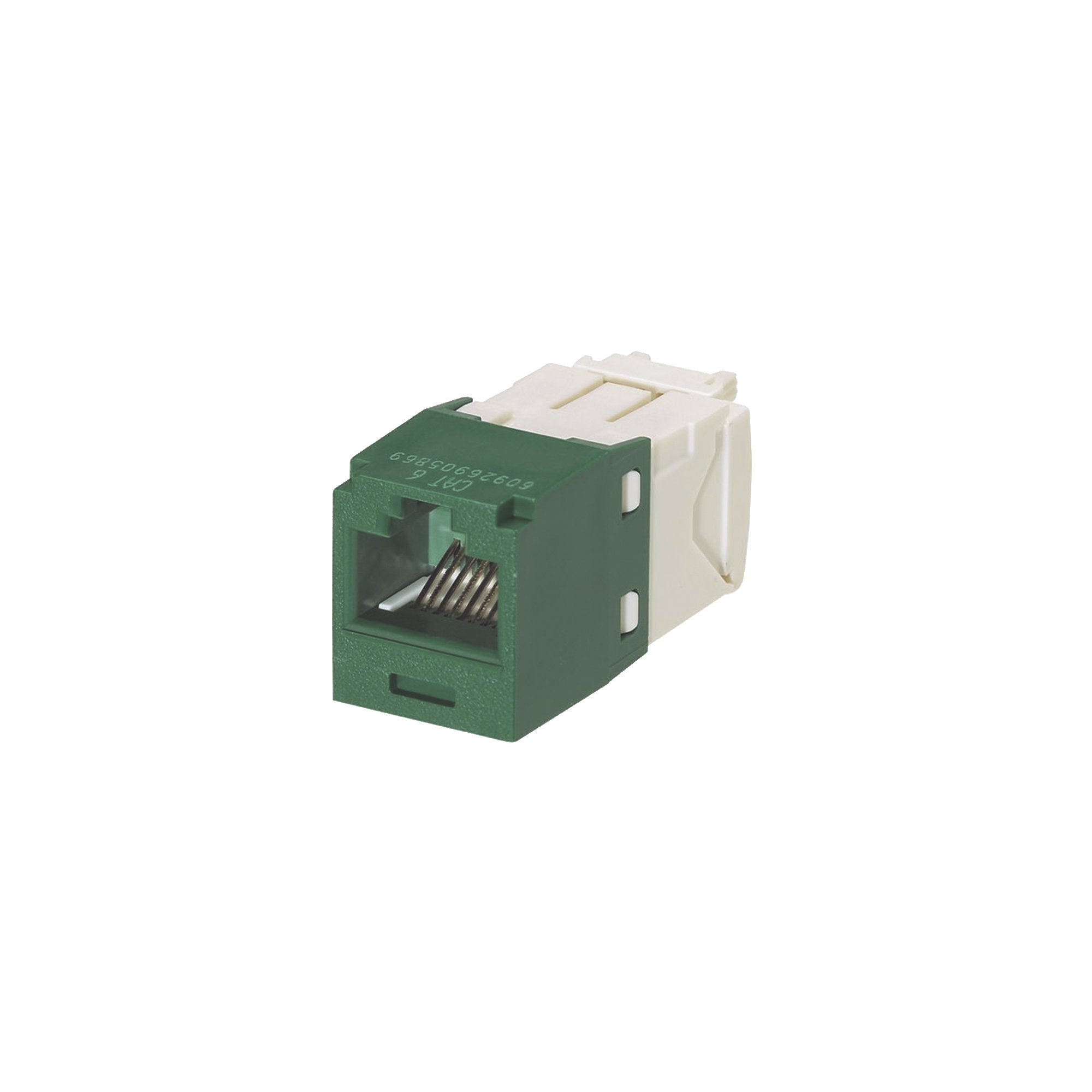 Conector Jack RJ45 Estilo TG, Mini-Com, Categoría 6, de 8 posiciones y 8 cables, Color Verde