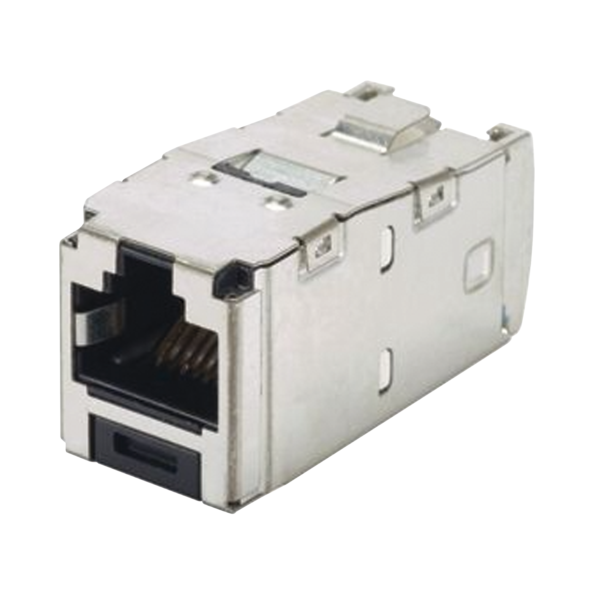 Conector Jack RJ45 Blindado, Estilo TG, Mini-Com, Categoría 6A, de 8 posiciones y 8 cables, Color Negro