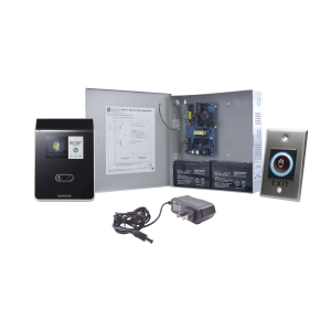 Sistema Completo de Acceso sin contacto Facial SUPREMA, Incluye Lector Biometrico FS2AWB, boton de salida ACCESSK! y fuente