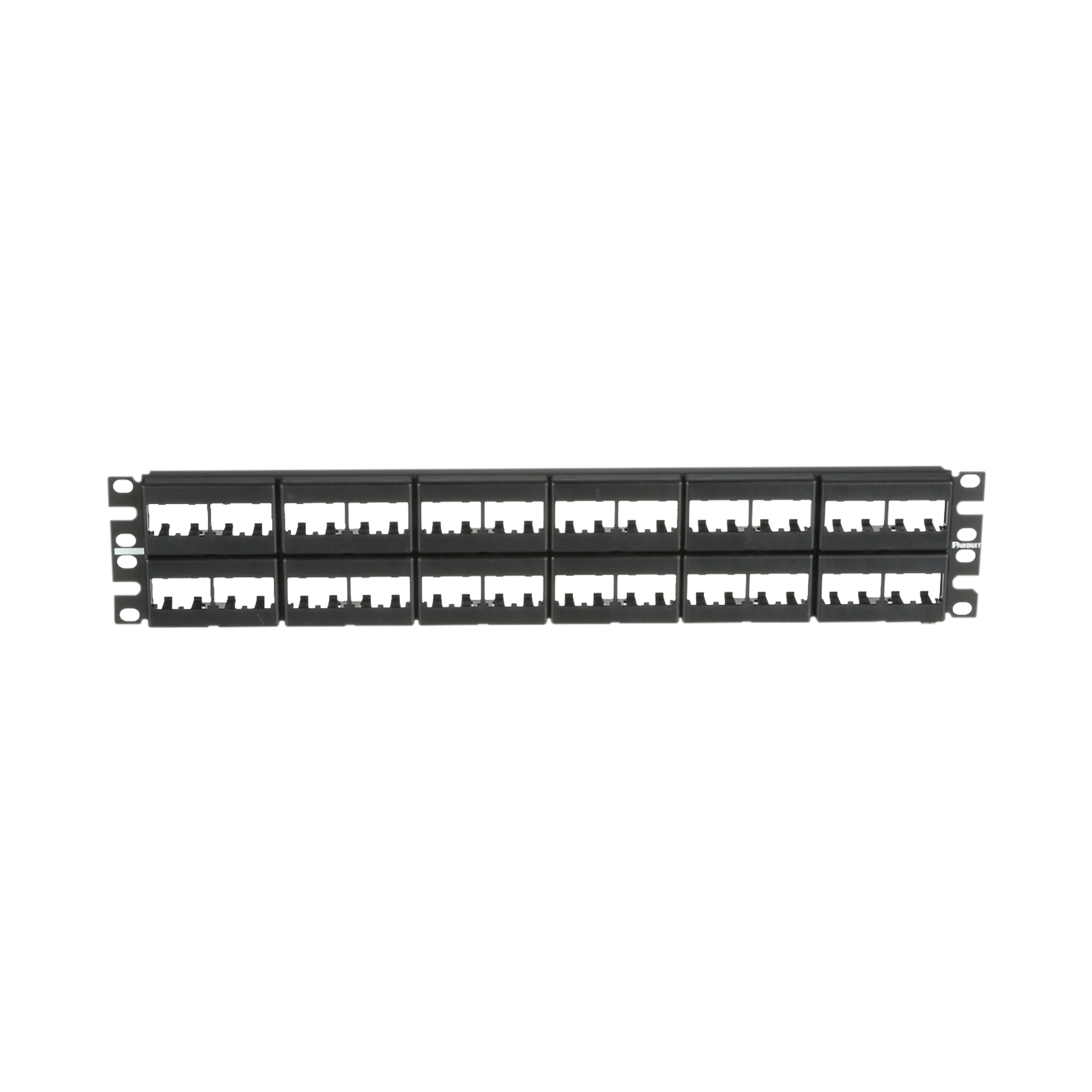 Panel de Parcheo Modular Mini-Com (Sin Conectores), Plano, Sin Blindaje, de 48 puertos, 2 UR