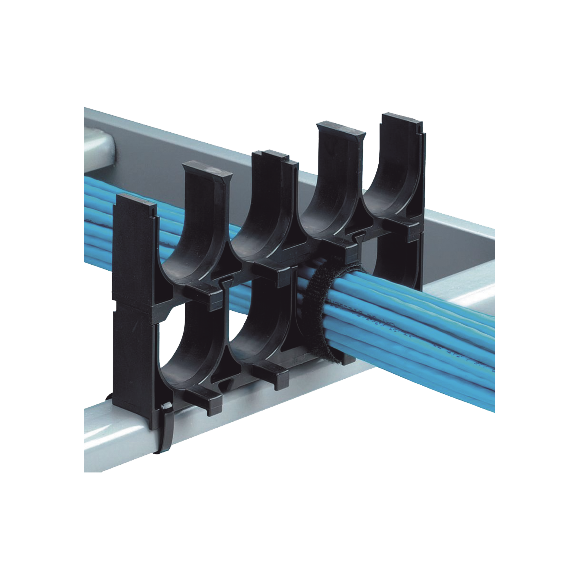 Espaciador de Cables de Nylon 6.6, Con 1 Espacio de 1.25 in (31.8 mm) de Diámetro, Color Negro, 1 Pieza