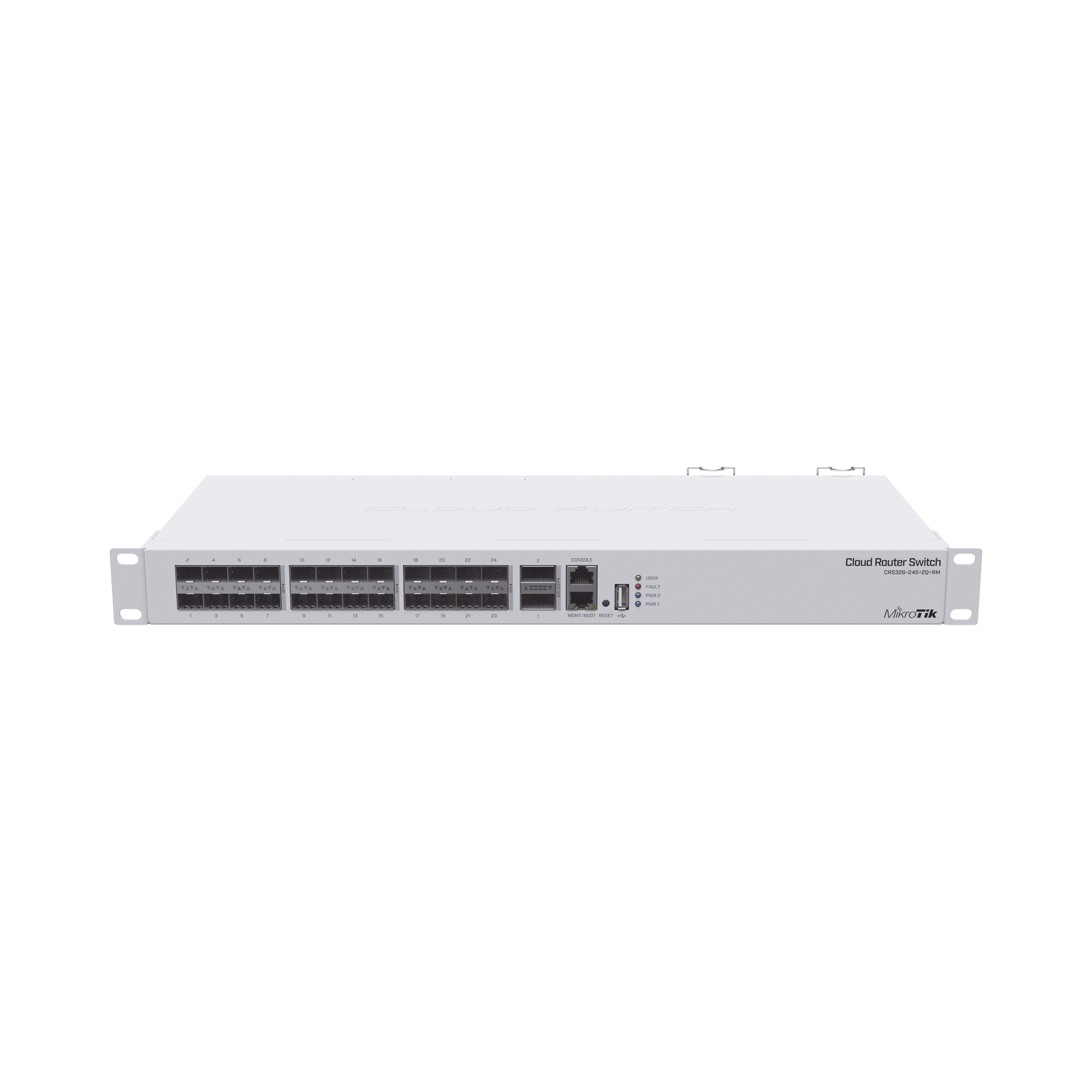 Cloud Router Switch, Sistema Operativo Dual 24 Puertos 10G SFP+, 2 Puertos 40G QSFP+
