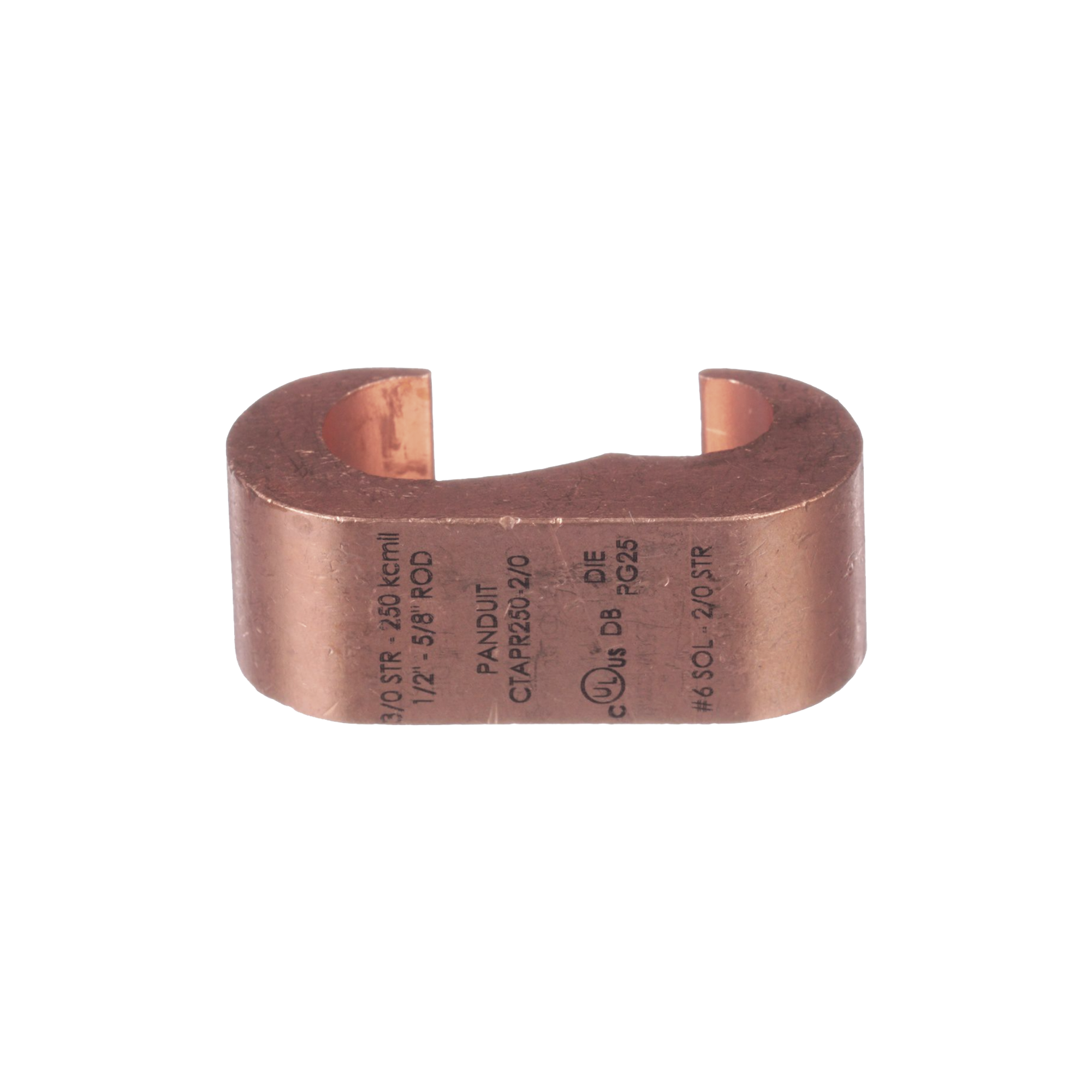 Conector de compresión de cobre Panduit CTAPR250-2/0-L 50 pz