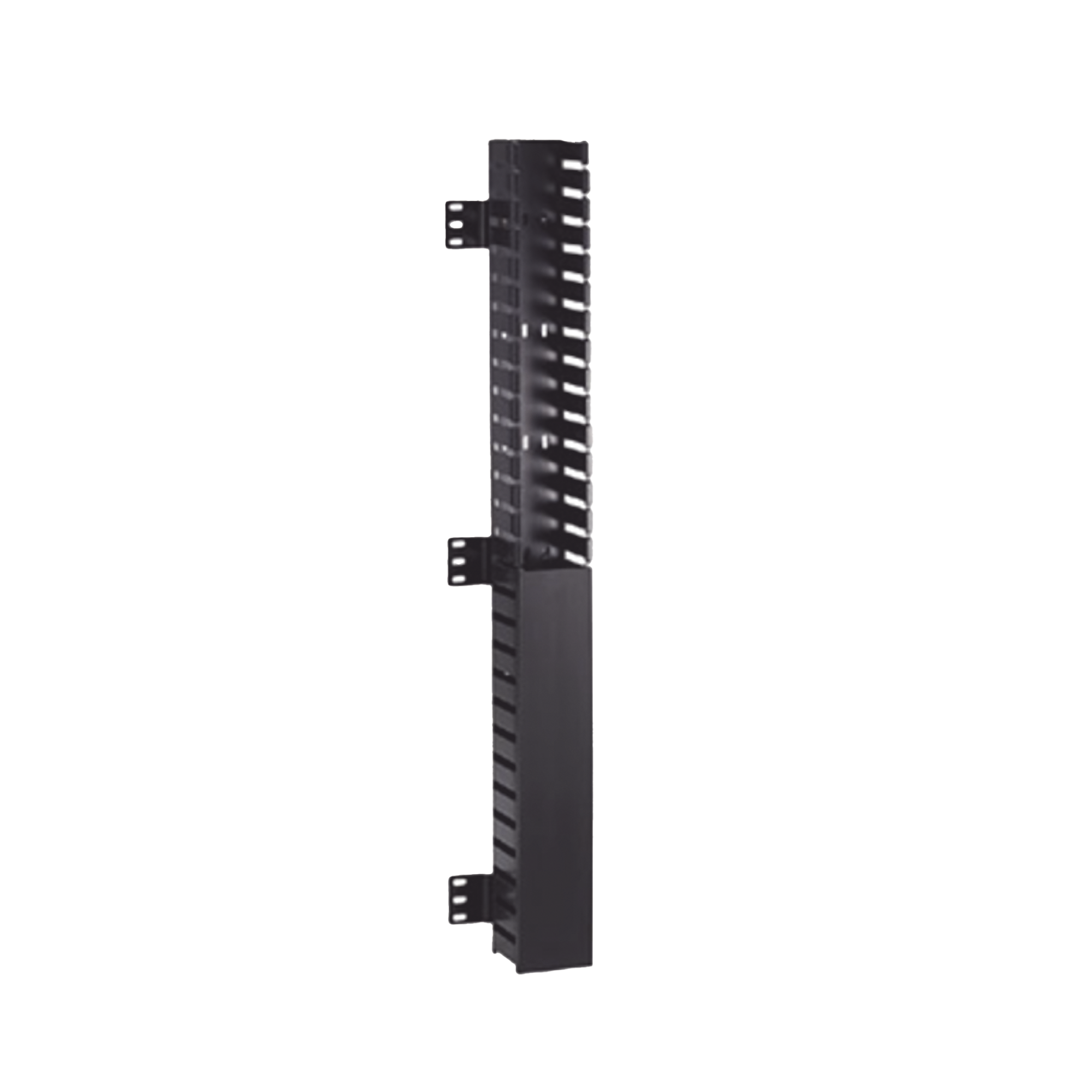 Organizador Vertical IN-Cabinet, Sencillo (Solo Frontal), Para Uso Con Gabinetes Panduit, Montaje Frontal en Riel de Rack, 40 UR, 2.25 in de Ancho, Color Negro