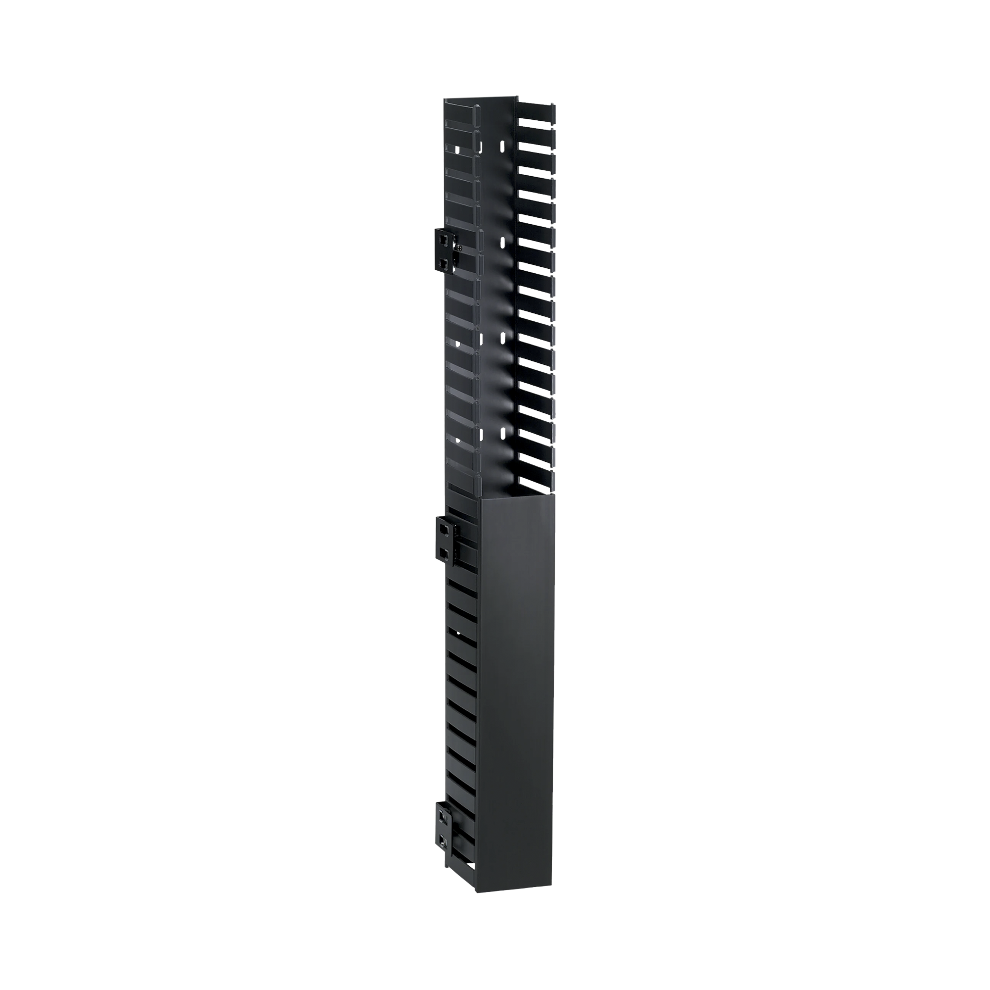 Organizador Vertical IN-Cabinet, Sencillo (Solo Frontal), Para Uso Con Gabinetes Panduit, Montaje Lateral en Riel de Rack, 40 UR, 1.95 in de Ancho, Color Negro