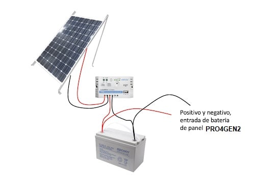 Conexión PRO4GEN2 a Panel Solar