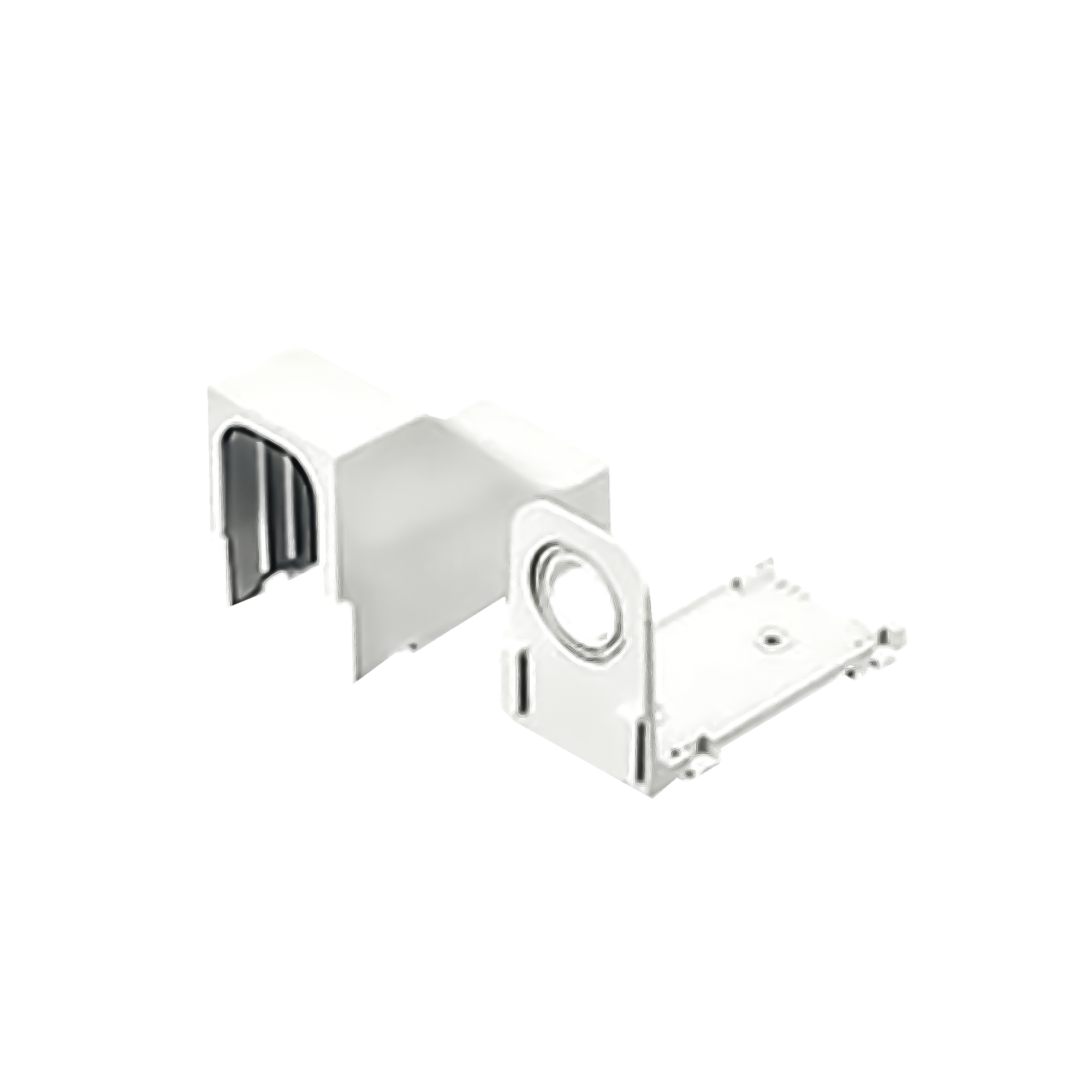 Accesorio Para Techo Falso/Entrada, Con Conexión Tubería 1/2 a 1 In, Compatible con Canaletas LD3, LD5 y LD10, Color Blanco