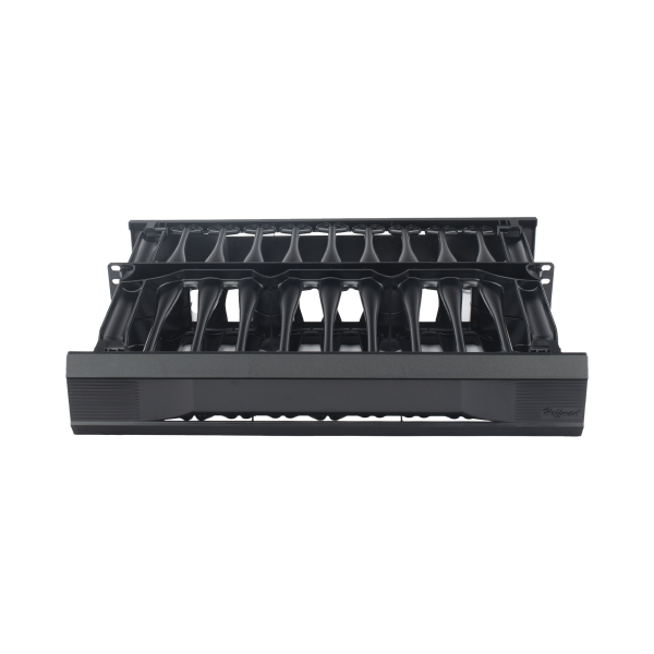 Organizador de Cables Horizontal CableTek, Sencillo (Solo Frontal), Para Rack de 19in, 2UR