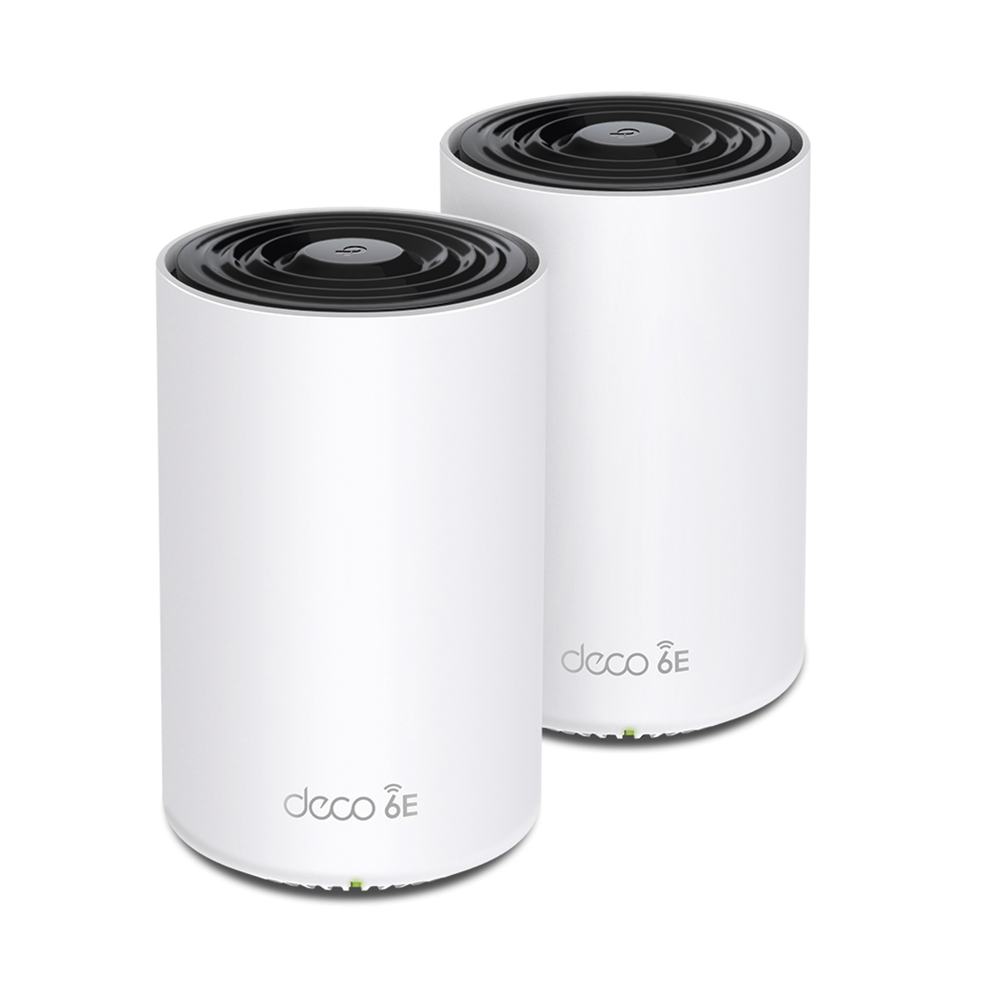 Kit 2 Routers Inalámbricos MESH Interior para Hogar / Doble Banda Wi-Fi 6E AX5400 Mbps / 3 Puerto Gigabit WAN/LAN / 4 Antenas Internas / Administración Mediante la App Deco (iOS, Android) / Protección HomeShield