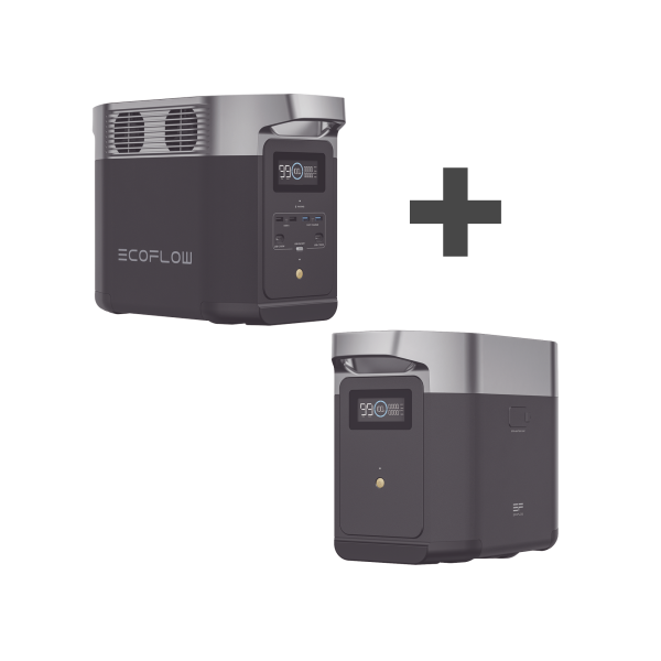 Kit de Estación de Energía Portátil 1024Wh + Batería Externa 1024Wh (2048Wh Totales)