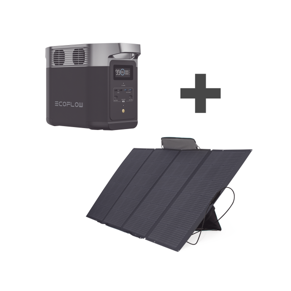 Kit de Estación de Energía Portátil 1024Wh + Panel Solar Flexible 400W
