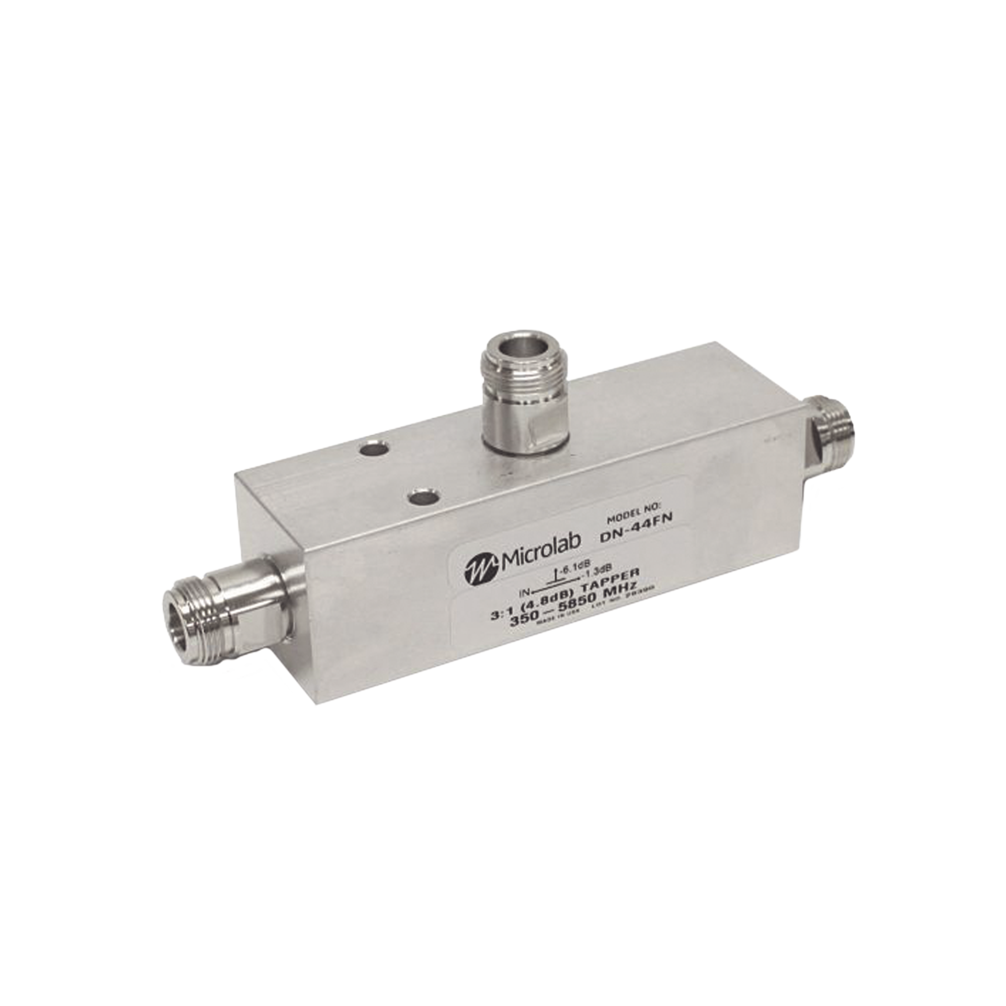 Separador 20dB (100:1) Tap 350-5930MHz 500W -161dBc TIPO N IP67 .