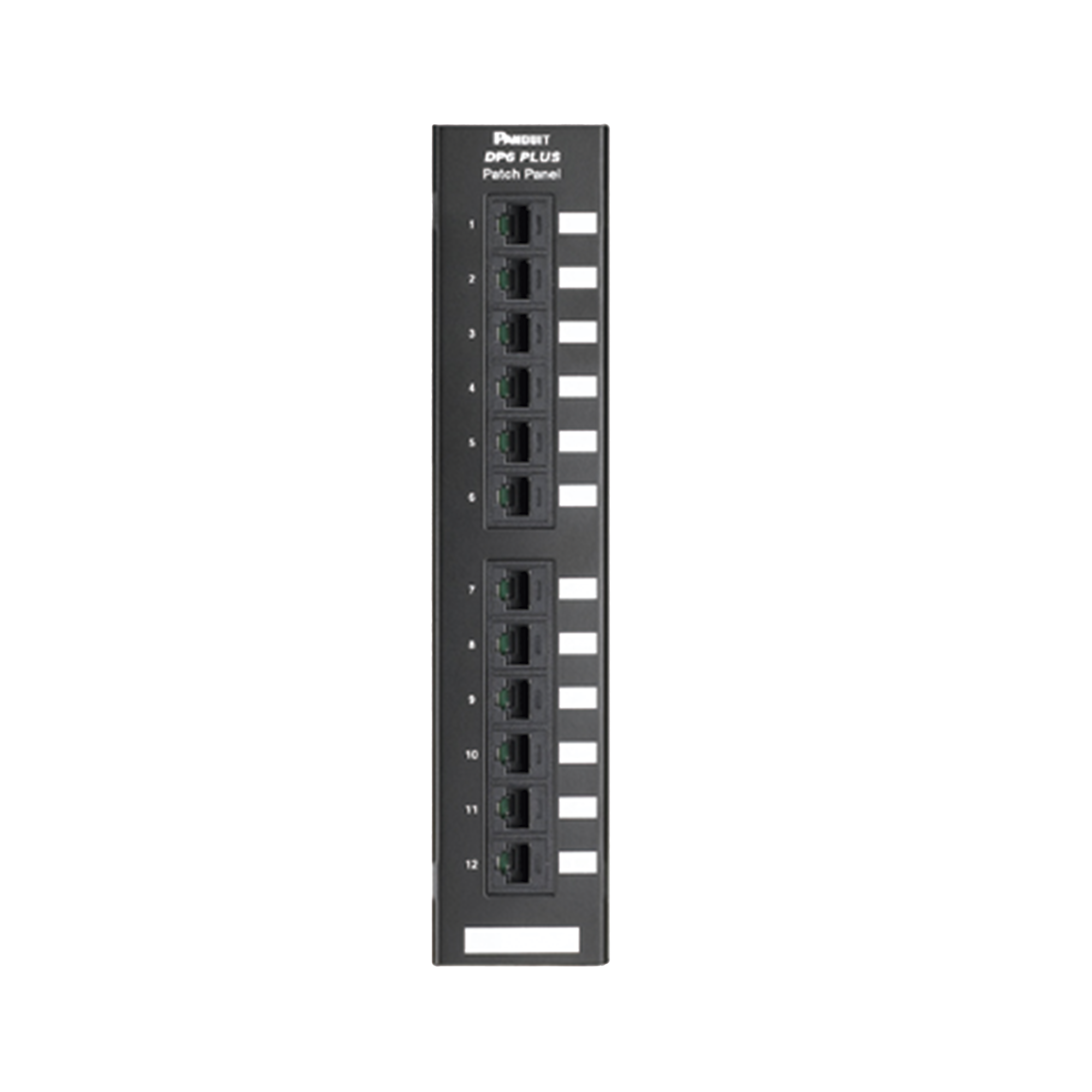 Panel de Parcheo de Impacto 110, Categoría 6, Montaje en Pared Usando Accesorio WB89D, de 12 Puertos