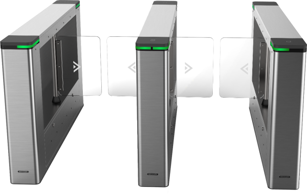 Torniquete DERECHO con Sistema de Descarga Electrostatica ESD / Carril de 65 cms / Incluye Panel y Lector de Tarjeta /  6,000,000 MCBF / Administrable por software / Requiere Torniquete Izquierdo