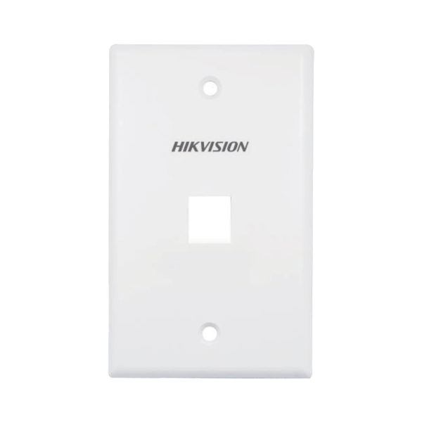 Placa de Pared (Face Plate) / 1 Puerto / Color Blanco / Caja con 20 Piezas / ABS