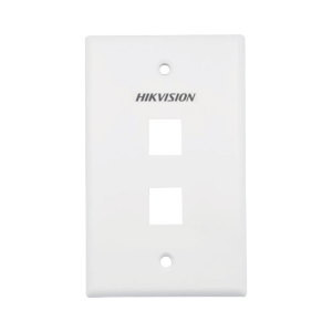 Placa de Pared (Face Plate) / 2 Puertos / Color Blanco / Caja con 20 Piezas / ABS