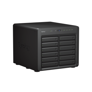Servidor NAS de escritorio con 12 bahías / Expansible a 24 bahías / Hasta 368 TB / 4GB de RAM