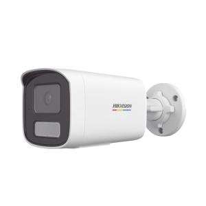 [Dual Light + ColorVu] Bala IP 2 Megapixel / Lente 4 mm / 50 mts IR + 50 mts Luz Blanca / Micrófono Integrado / ACUSENSE Lite / Exterior IP67 / WDR 120 dB / PoE / Micro SD / ONVIF