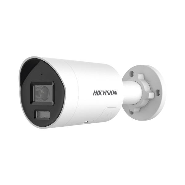 [Dual Light + ColorVu 3.0 + HikAI] Bala IP 8 Megapixel / Lente 2.8 mm / 40 mts IR + Luz Blanca / 2 Microfonos Integrados / Exterior IP67 / Estrobo Azul y Rojo /  WDR 130 dB / ACUSENSE 3.0 / Metal / NEMA 4X / ACUSEARCH