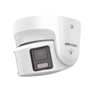 [ PROTECCIÓN ACTIVA ] Turret IP Panorámica 8 Megapíxel / 2 Lentes 4 mm (180¬∞) / Imagen a Color 24/7 (ColorVu) / PoE / WDR 130¬∞ / IP67 / ACUSENSE / Luz Estroboscópica y Alarma Audible / 30 mts Luz Blanca / Micro SD