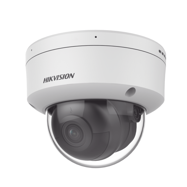 Domo IP 4 Megapixel / Lente 2.8 mm / 40 mts IR / Exterior IP67 / IK10 / Microfono Integrado / DARKFIGHTER / Audio y Alarma I/O / PoE / ONVIF / Micro SD / 4 Analíticos: AcuSense, Detección Facial, Conteo de Personas por Cruce y Zona