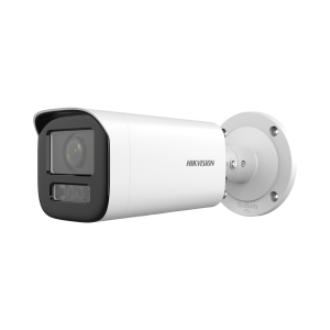 Bala IP 4 Megapíxel / Lente Motorizado 2.7 a 13.5 mm / Dual Light (50 mts IR + 50 mts Luz Blanca) / ACUSENSE Lite / Exterior IP67 / WDR 120 dB / PoE / ONVIF / Micro SD