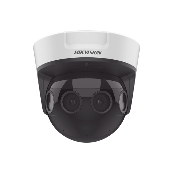 PanoVu Series / Vista Panorámica 180¬∞ / 32 Megapixel en Total / 4 Lentes 2.8 mm (4 Lentes 8 Megapixel) / 20 mts IR / Exterior IP67 / IK10 / 12 Vcc / PoE+ / Micro SD