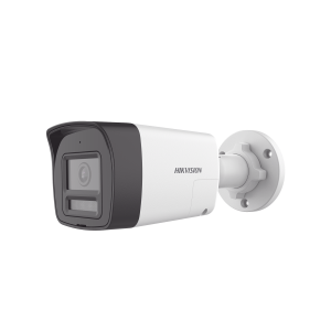 [Audio Bidireccional + Dual Light + ColorVu] Bala TURBOHD 2 Megapixel (1080p) / Lente 2.8 mm / 30 mts IR EXIR + 20 mts Luz Blanca / Micrófono y Bocina Integrado / Exterior IP67 / Metal / dWDR