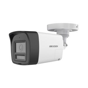 [Audio Bidireccional + Dual Light + ColorVu] Bala TURBOHD 4K (8 Megapixel) / Lente 2.8 mm / 30 mts IR EXIR + 20 mts Luz Blanca / Micrófono y Bocina Integrado / Exterior IP67 / Metal / dWDR