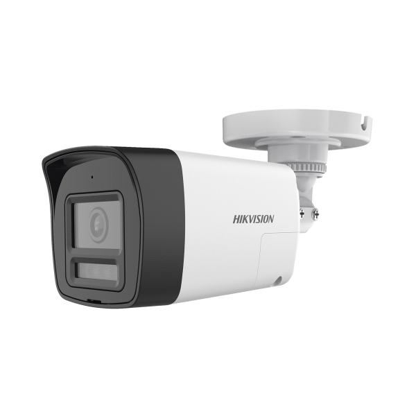 [Audio Bidireccional + Dual Light + ColorVu] Bala TURBOHD 4K (8 Megapixel) / Lente 2.8 mm / 30 mts IR EXIR + 20 mts Luz Blanca / Micrófono y Bocina Integrado / Exterior IP67 / Metal / dWDR