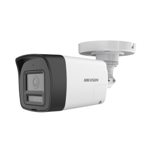 [Audio Bidireccional + Sirena & Estrobo + Dual Light + ColorVu] Bala TURBOHD 4K (8 Megapixel) / Lente 2.8 mm / 30 mts IR EXIR + 20 mts Luz Blanca / Micrófono y Bocina Integrado / Exterior IP67 / Metal / dWDR
