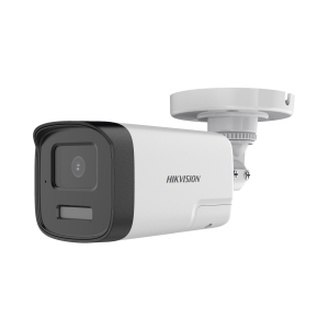 [Audio Bidireccional + Dual Light + ColorVu] Bala TURBOHD 4K (8 Megapixel) / Lente 2.8 mm / 40 mts IR EXIR + 40 mts Luz Blanca / Micrófono y Bocina Integrado / Exterior IP67 / Metal / dWDR