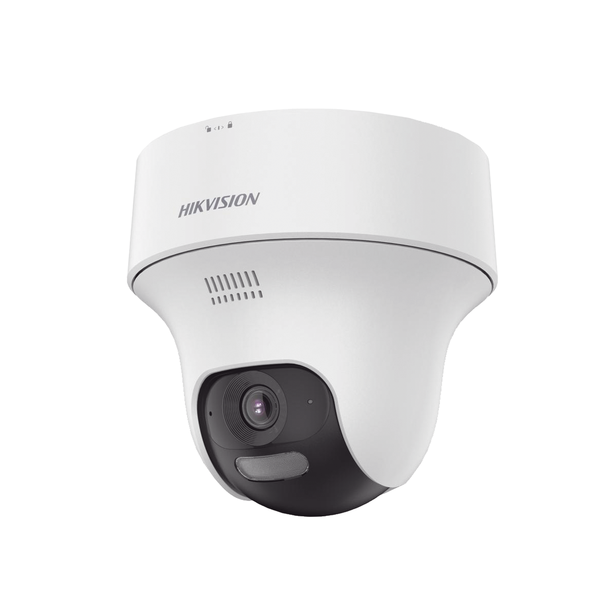 Turret  PT IP 4 Megapixel / Lente 2.8 mm / Dual Light (20 mts IR + 15 mts Luz Blanca) / Wi-Fi / IP54 / dWDR / H.265 / Audio Bidireccional (Micrófono y Bocina) / Micro SD