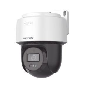 Domo PT IP 4 Megapixel / Lente 4 mm  / Dual Light (30 mts IR + 30 mts Luz Blanca) / ACUSENSE Lite / Autoseguimiento en Humanos / PoE / IP66 / Micrófono y Bocina Integrado (Audio de Dos Vías) / Micro SD / Incluye Montaje de Pared o Techo