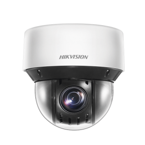 Mini Domo IP PTZ 4 Megapixel / 25X Zoom / 50 mts Luz Infrarroja Inteligente (Visión Nocturna) / Autoseguimiento / WDR 120 dB / PoE+ / IP66 / Ultra Baja Iluminación / MicroSD