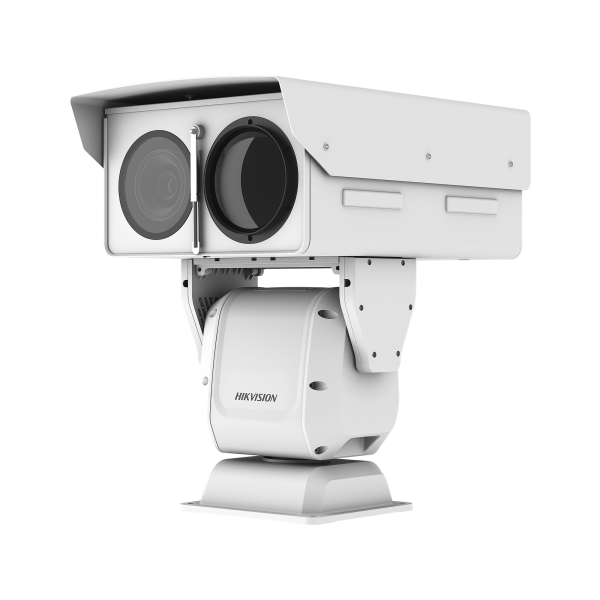 PTZ IP Punta de Poste / Lente Térmico 36 - 190 mm (640 X 512) / Lente Óptico 56X Zoom  /Exterior IP66 / 48 Vcc