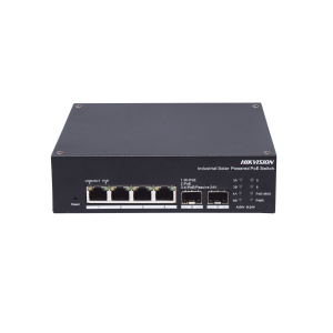 Switch Industrial Administrable Gigabit / 3 Puertos Gigabit PoE+ (30 W) + 1 Puertos Gigabit PoE++ (60 W) / 2 Puertos SFP / 120 W Total / 48 a 57 VCD / Ideal para Proyectos / 300 Metros de Distancia