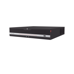[Doble Poder de Decodificación] NVR 32 Megapixel (8K) / 32 Canales IP / AcuSense / ANPR / Conteo de Personas / Heat Map / 8 Bahías de Disco Duro / 2 Tarjetas de Red / Soporta RAID con Hot Swap / 2 HDMI en 8K / Soporta POS / Alarmas I/O / ACU