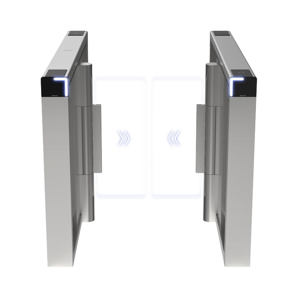 Torniquete Swing PREMIUM / Iluminación LED / 12,000,000 Ciclos MCBF / Incluye Lectores de Tarjeta y Panel de Acceso / 14 Pares de IR / Carril de 90 cms / Compatible con Reconocimiento Facial / Incluye Izquierdo y Derecho