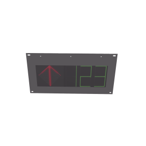 Guía de Estacionamiento Interior / Ideal para Pasillos y Áreas de Control de Estacionamientos / RS485- RJ45 / Indicador Numérico / Flecha Dinámica