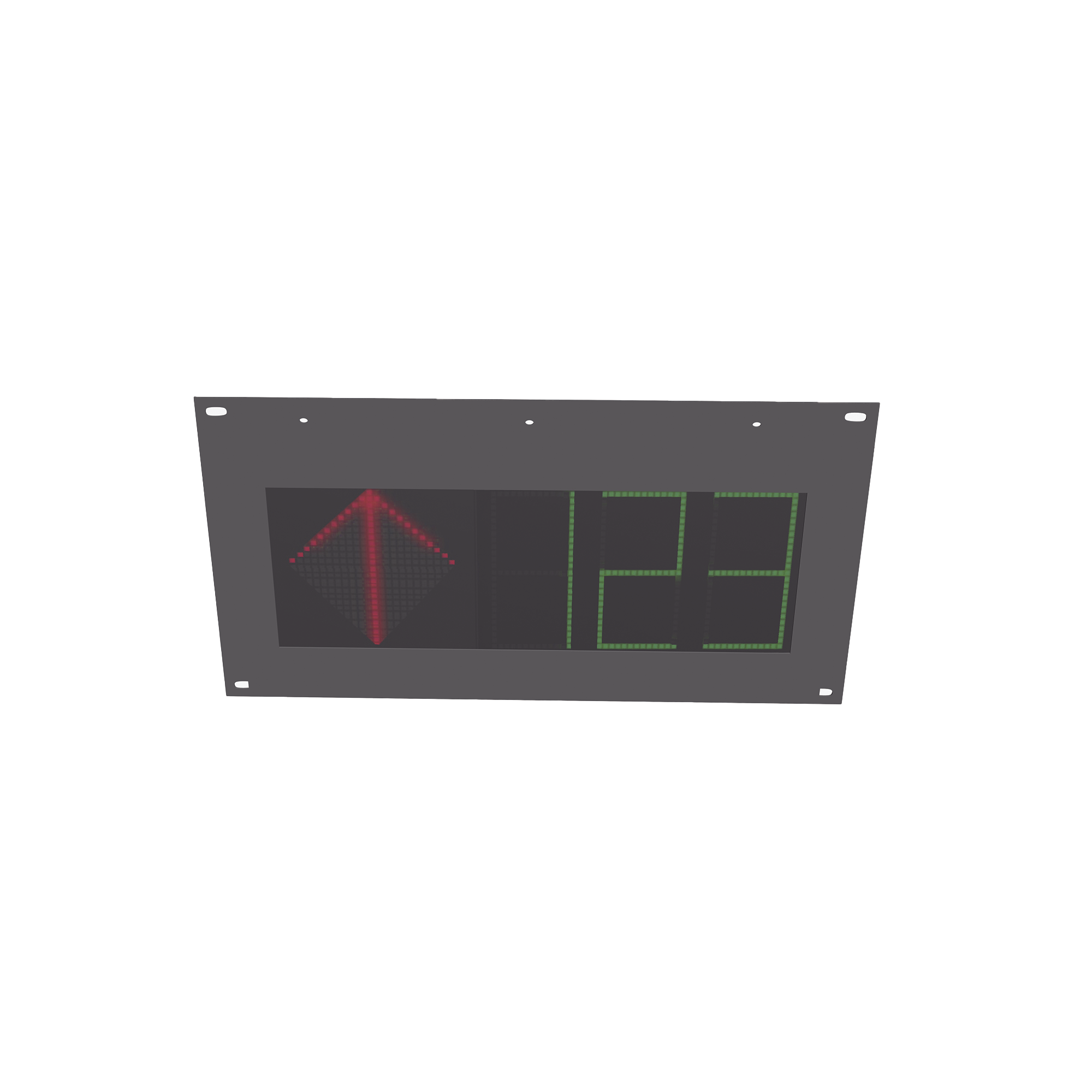 Guía de Estacionamiento Interior / Ideal para Pasillos y Áreas de Control de Estacionamientos / RS485- RJ45 / Indicador Numérico / Flecha Dinámica