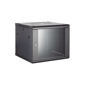Gabinete para Montaje en Pared - Piso / Puerta de Cristal Templado / Cuerpo Fijo / 4 Unidades de Rack / 19" / Fabricado en Acero