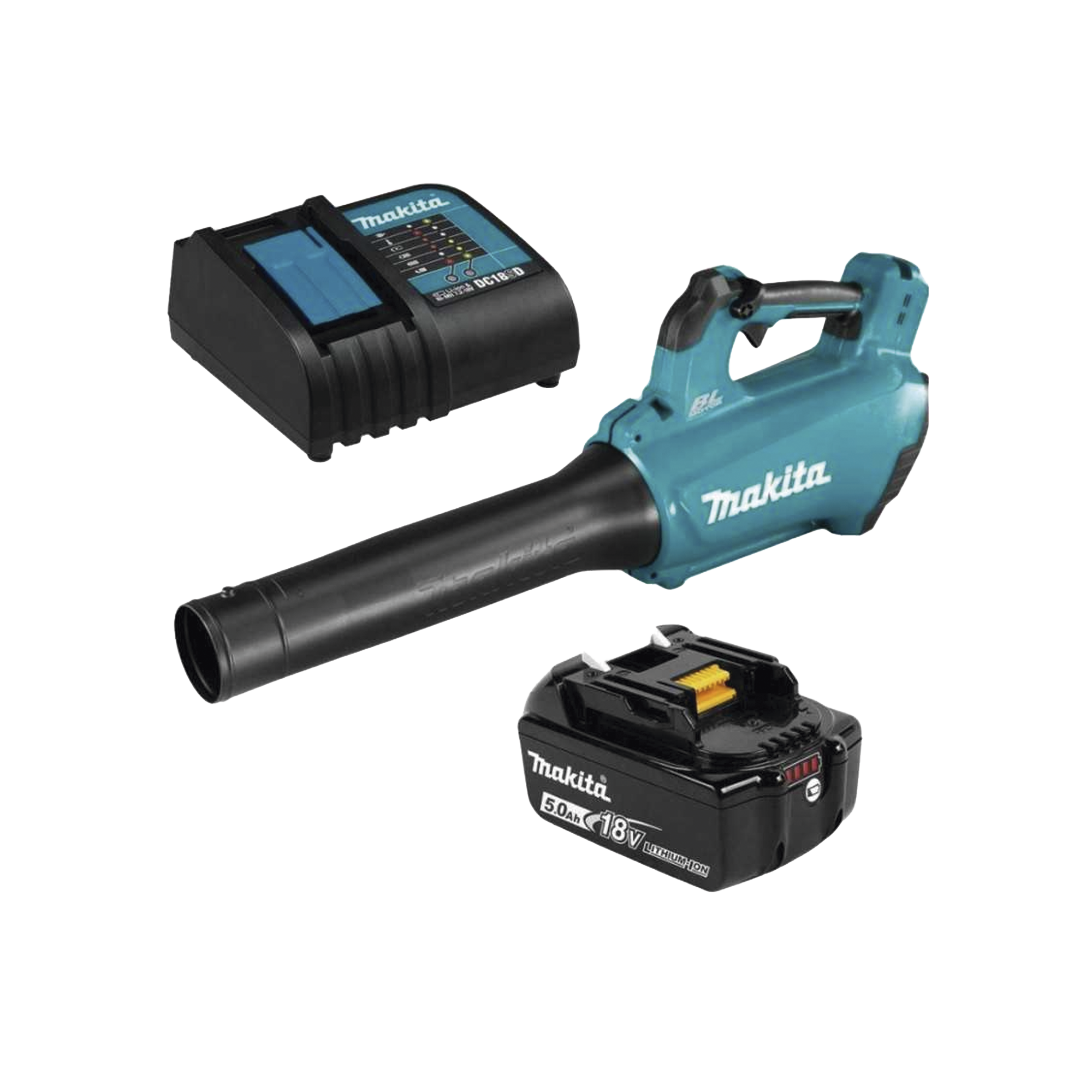 Sopladora inalámbrica de 18V con velocidad variable, incluye 1 Batería y Cargador.