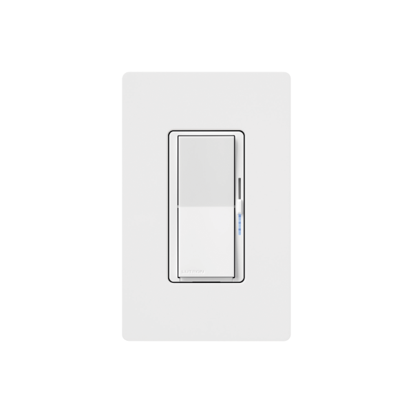 (Caseta Wireless) DIVA Atenuador de pared. Aumenta/Disminuye Intensidad de Iluminación.  No requiere cable neutro. 150W LED / 600W INC/HAL