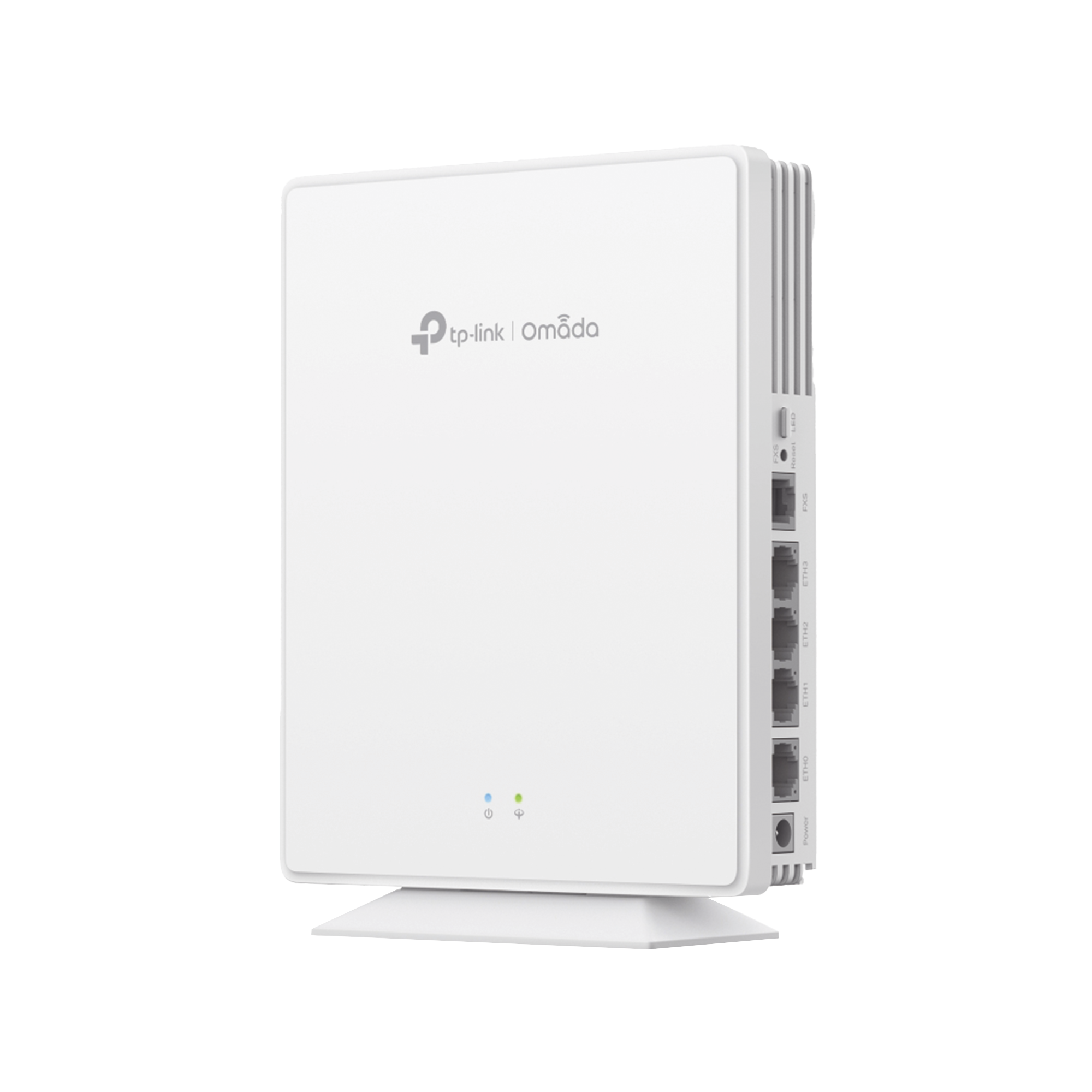 Punto de Acceso GPON Omada / WiFi 6 AX1800 / 1 puerto GPON / 1 Puerto FXS / 4 Puertos 10/100/1000 RJ45 / Wi-Fi 6 AX1800 / Mesh Omada / Configuración por Controlador o Stand-Alone / Para Montaje en Escritorio-Pared