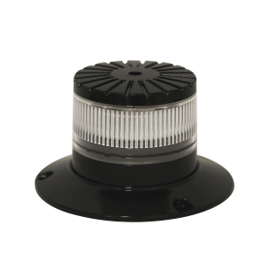 Baliza LED compacta discreta, domo claro,  color Ambar