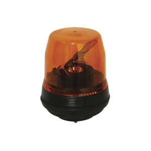 Baliza rotativa LED color ambar SAE Clase I con montaje permanente de 1 tornillo