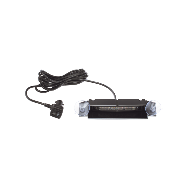 Luz Direccional de Visera, Dual color, Ámbar/Claro con enchufe para automóvil
