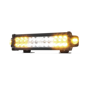 Barra LED de  trabajo, 13.6 pulgadas, doble hilera, con luces de trabajo, ambar/claro,  12-24 Vcc
