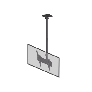 Montaje de Techo para Pantallas de  32"- 75I"| VESA 100 X 100 HASTA 400 X 400| Capacidad Máxima de Carga 50Kg